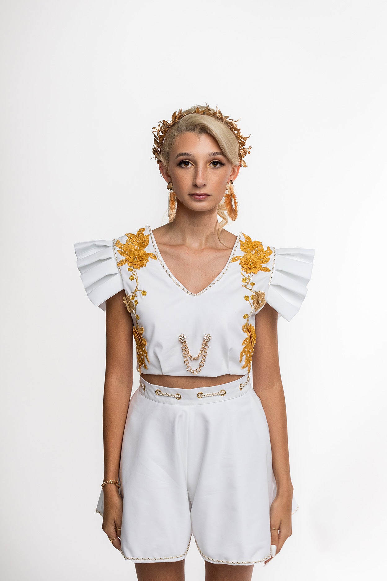 The Dainty Julia Top and Short Skirt Floret